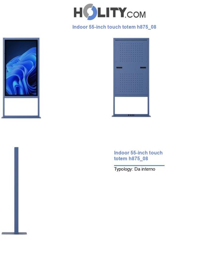 Indoor 55-inch touch totem h875_08