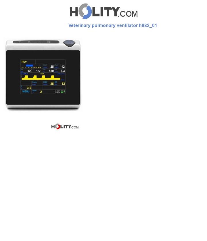Veterinary pulmonary ventilator h882_01