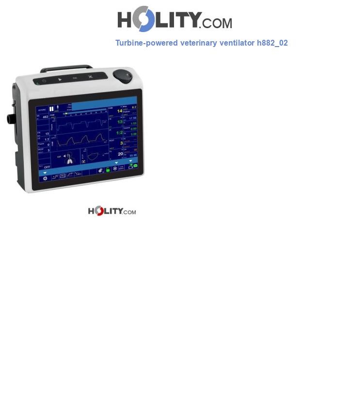 Turbine-powered veterinary ventilator h882_02