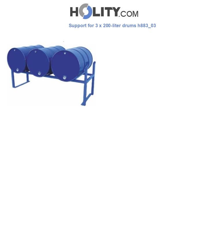 Support for 3 x 200-liter drums h883_03