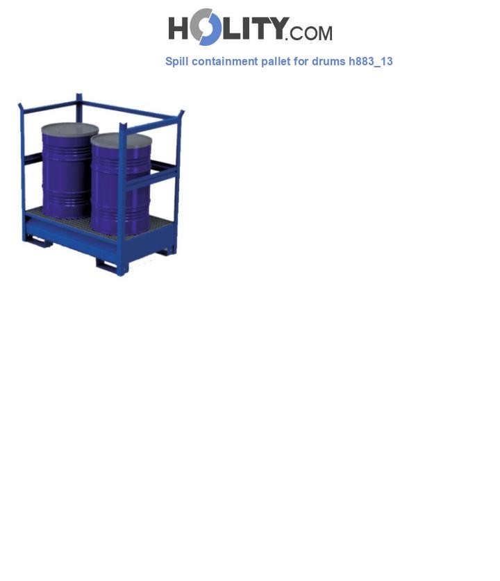 Spill containment pallet for drums h883_13