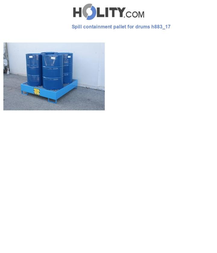 Spill containment pallet for drums h883_17