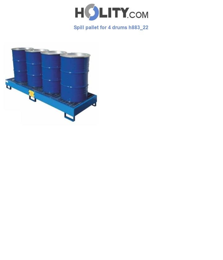 Spill pallet for 4 drums h883_22