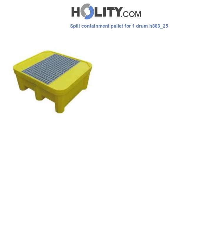 Spill containment pallet for 1 drum h883_25
