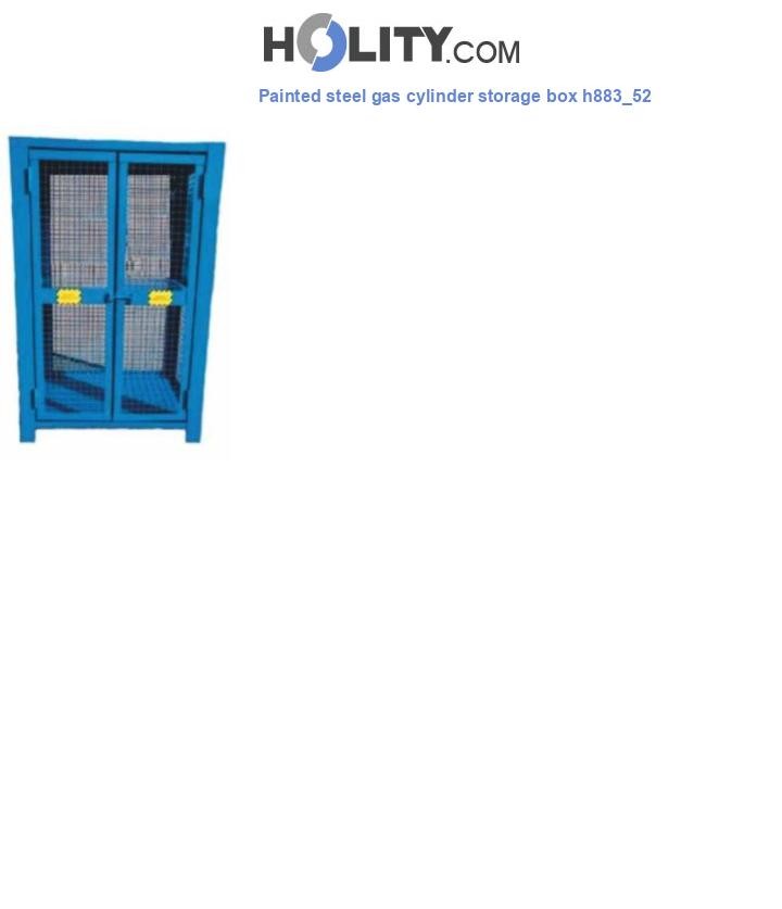 Painted steel gas cylinder storage box h883_52