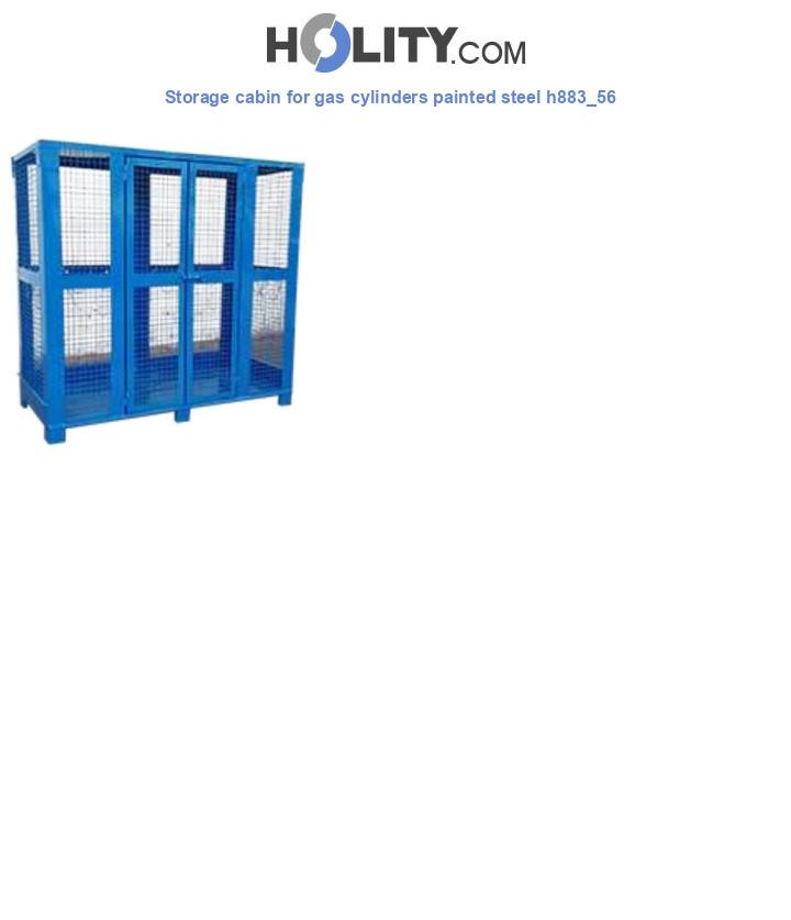 Storage cabin for gas cylinders painted steel h883_56