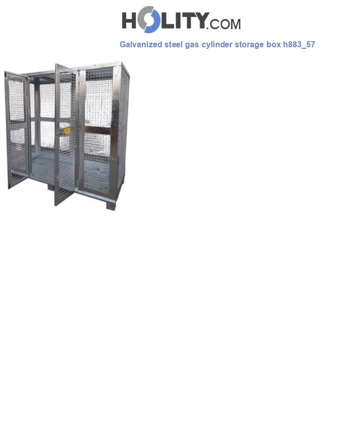 Galvanized steel gas cylinder storage box h883_57