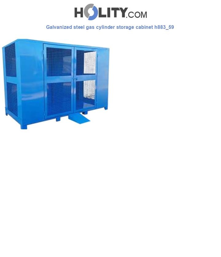 Galvanized steel gas cylinder storage cabinet h883_59