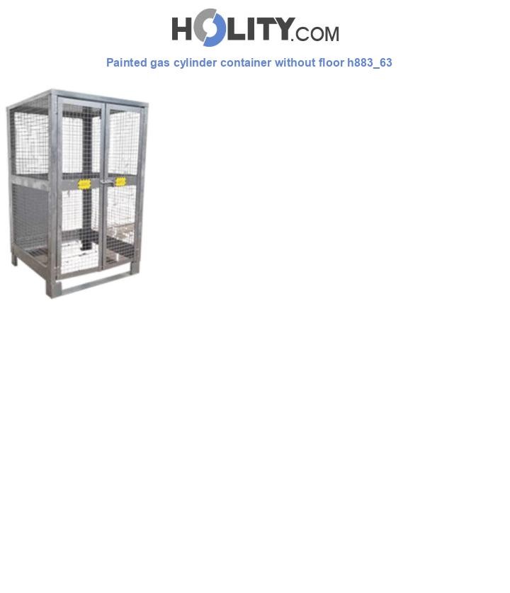 Painted gas cylinder container without floor h883_63