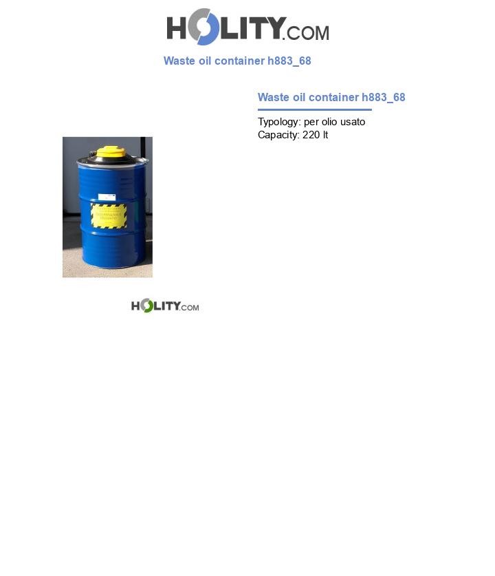 Waste oil container h883_68