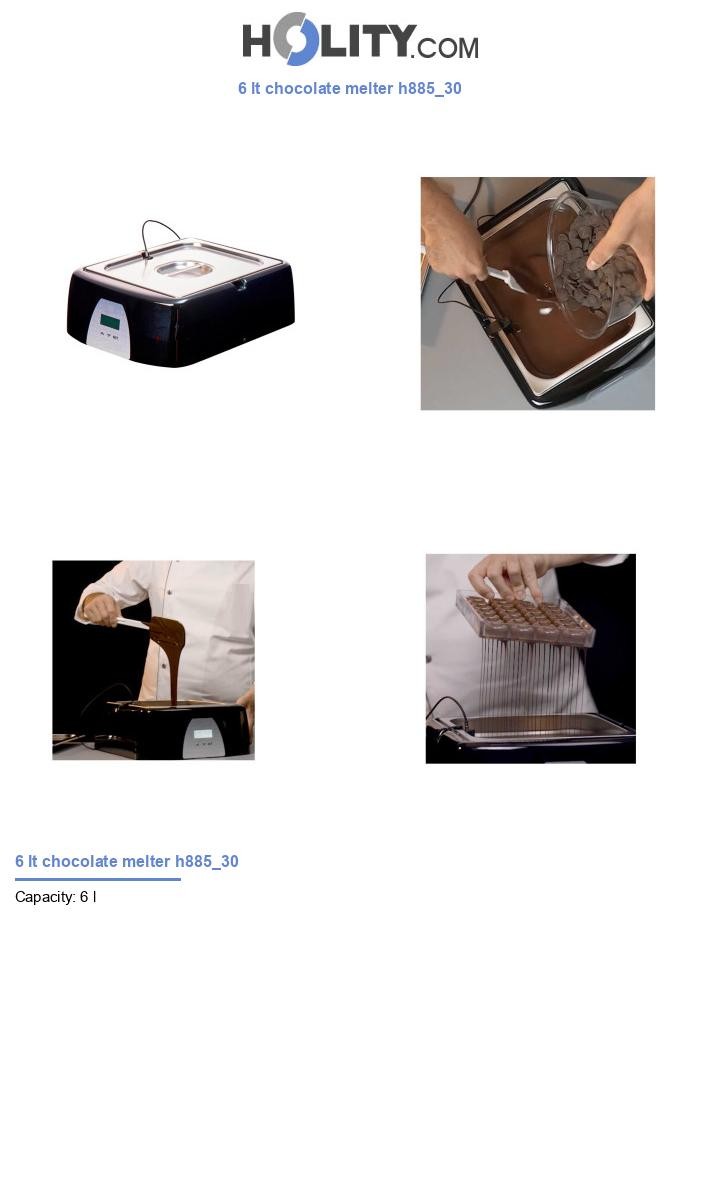 6 lt chocolate melter h885_30