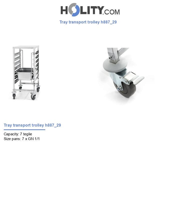 Tray transport trolley h887_29