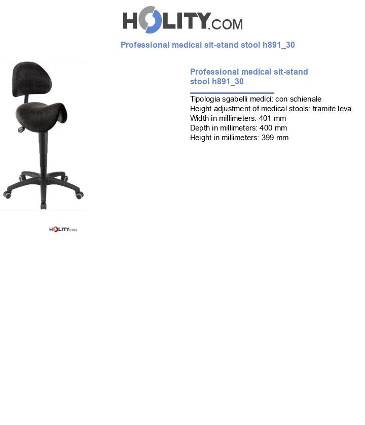 Professional medical sit-stand stool h891_30