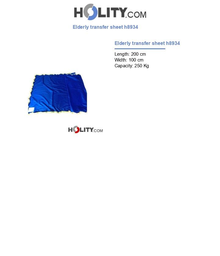 Elderly transfer sheet h8934