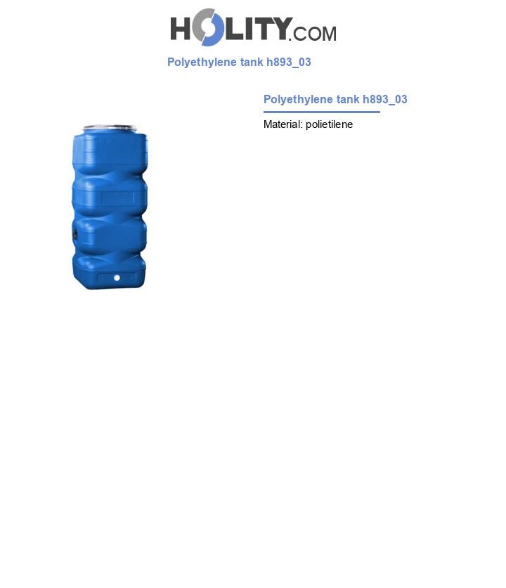 Polyethylene tank h893_03