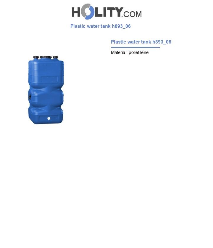Plastic water tank h893_06