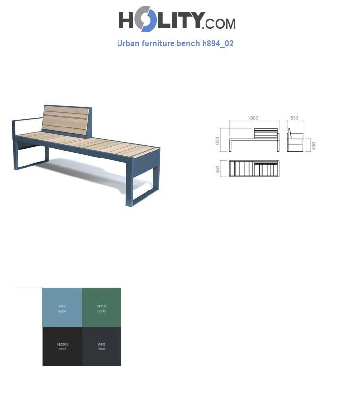 Urban furniture bench h894_02