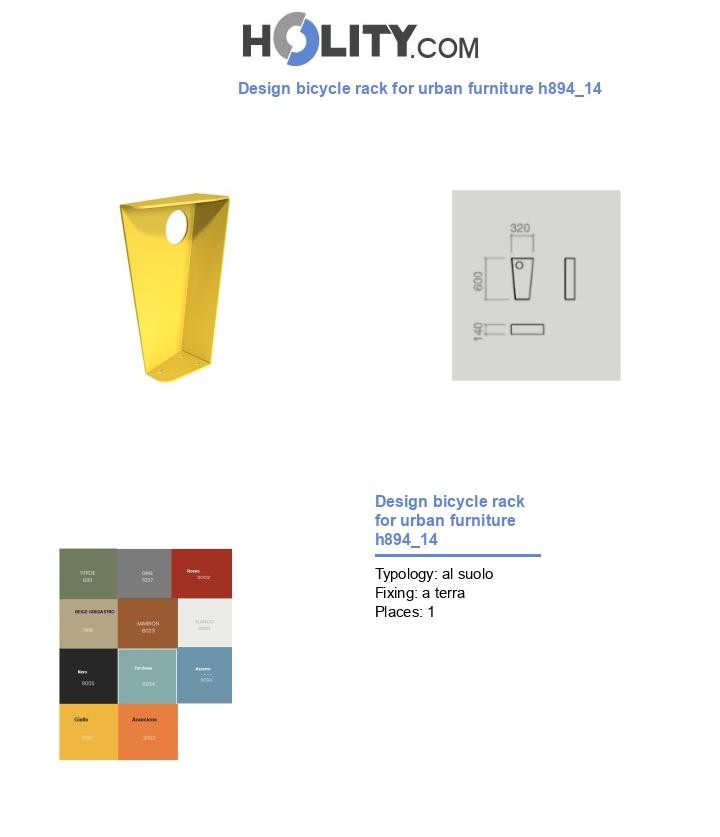Design bicycle rack for urban furniture h894_14