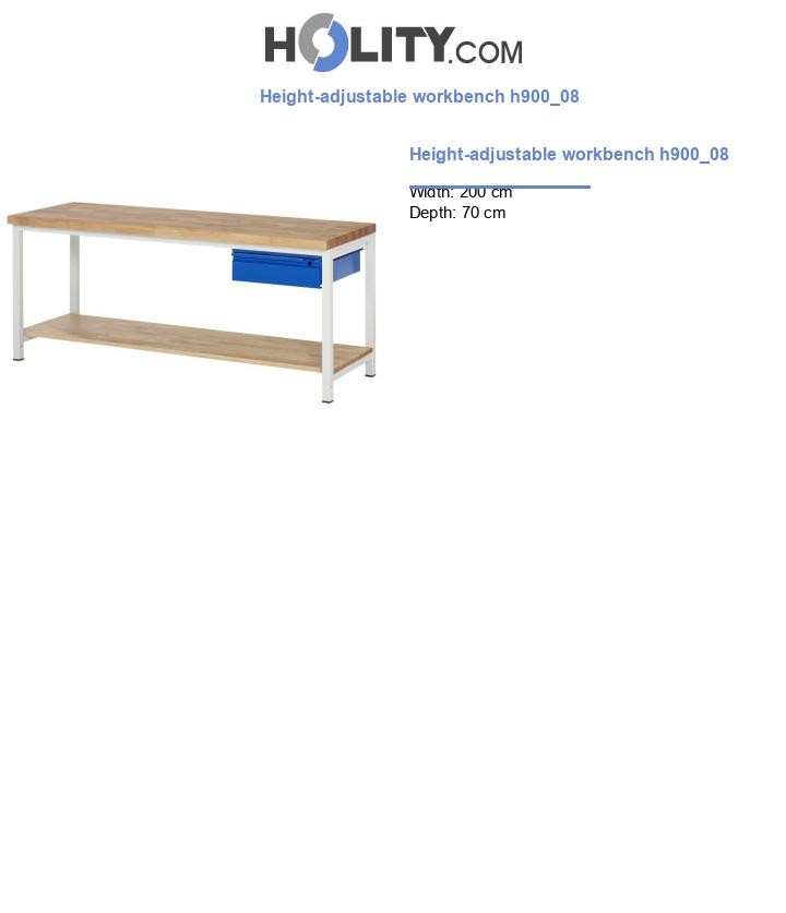 Height-adjustable workbench h900_08