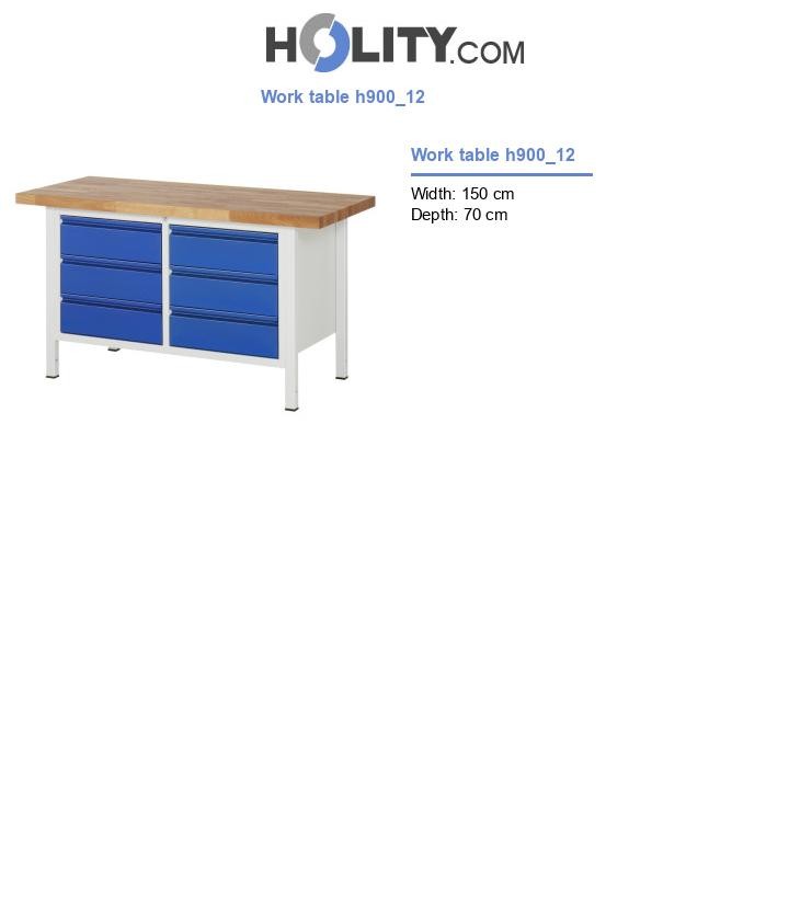 Work table h900_12