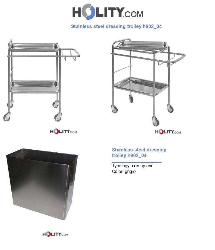 Stainless steel dressing trolley h902_04