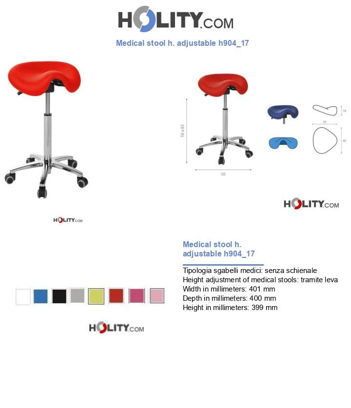 Medical stool h. adjustable h904_17