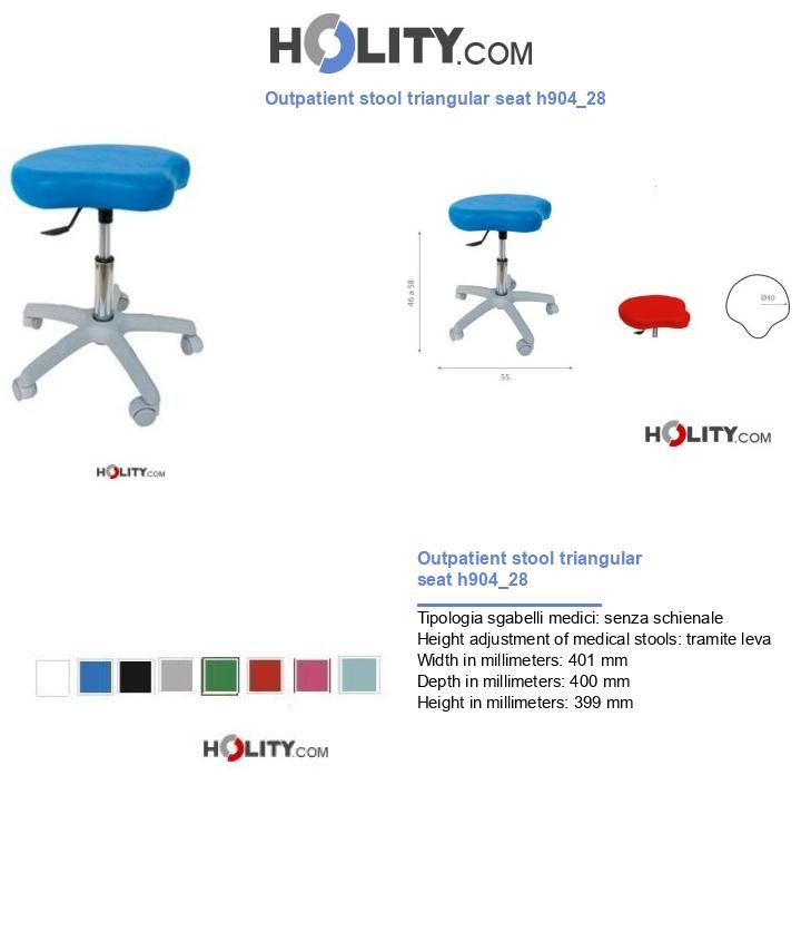 Outpatient stool triangular seat h904_28