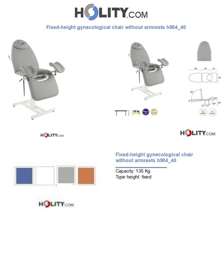 Fixed-height gynecological chair without armrests h904_40