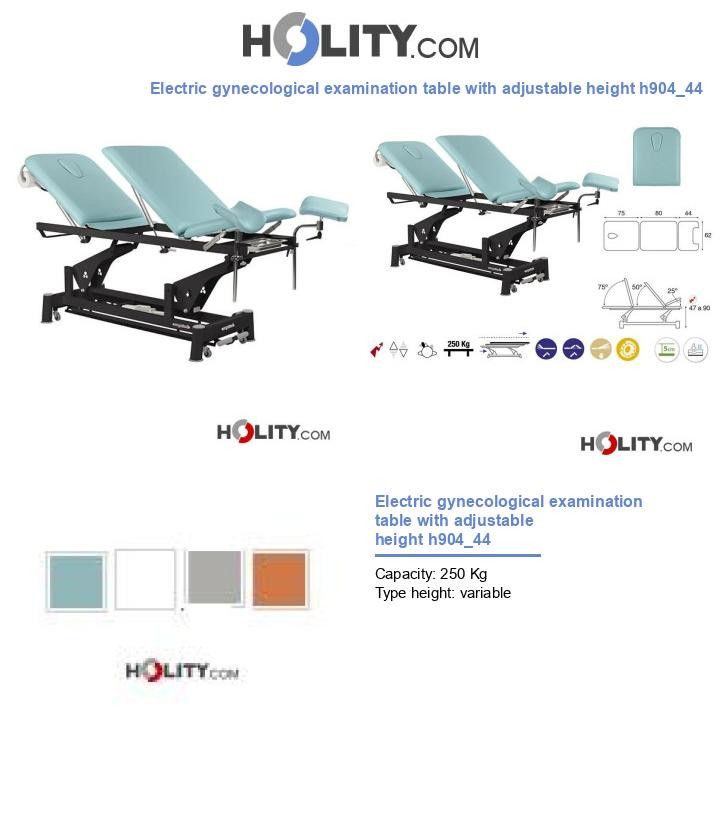 Electric gynecological examination table with adjustable height h904_44