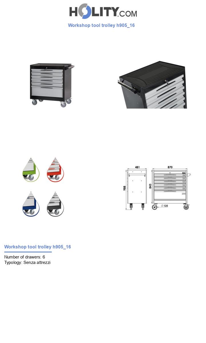 Workshop tool trolley h905_16