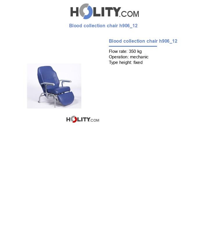 Blood collection chair h906_12
