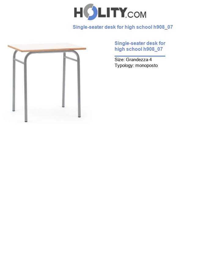 Single-seater desk for high school h908_07