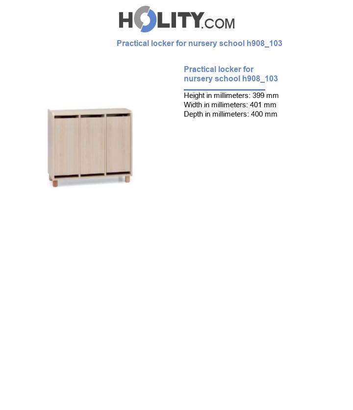 Practical locker for nursery school h908_103
