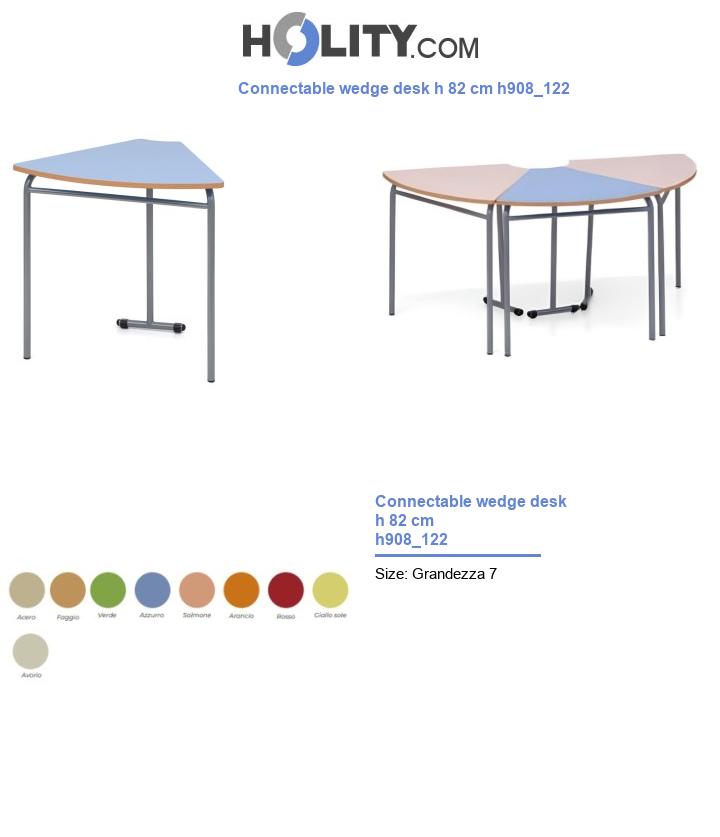 Connectable wedge desk h 82 cm h908_122