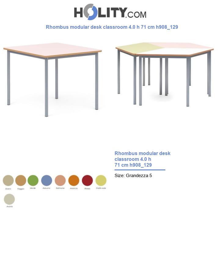 Rhombus modular desk classroom 4.0 h 71 cm h908_129