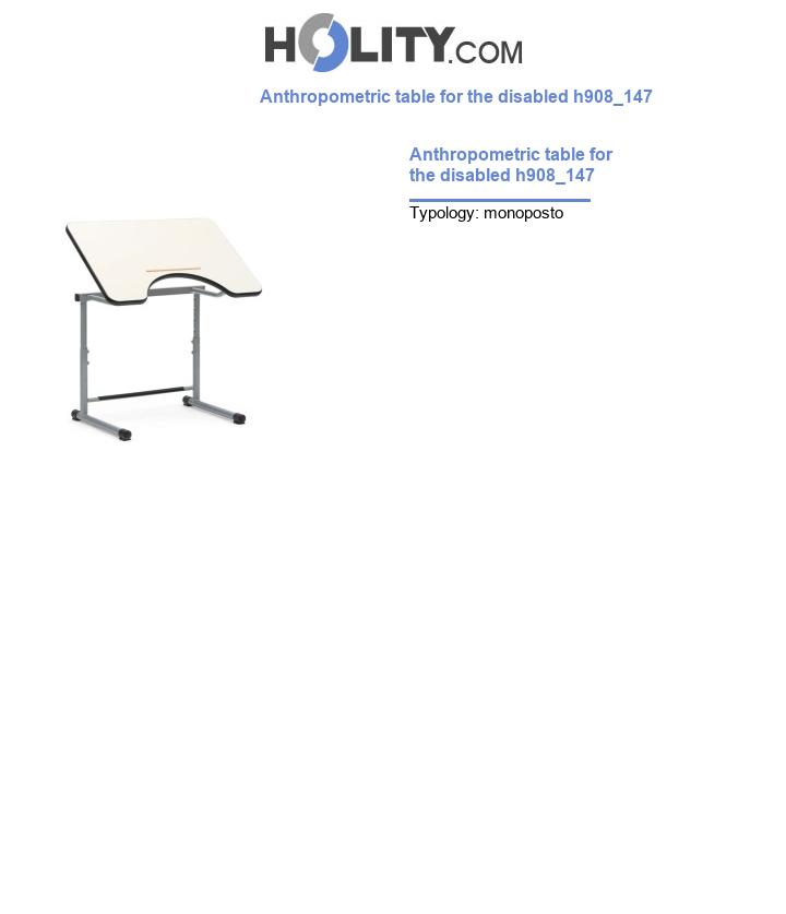 Anthropometric table for the disabled h908_147