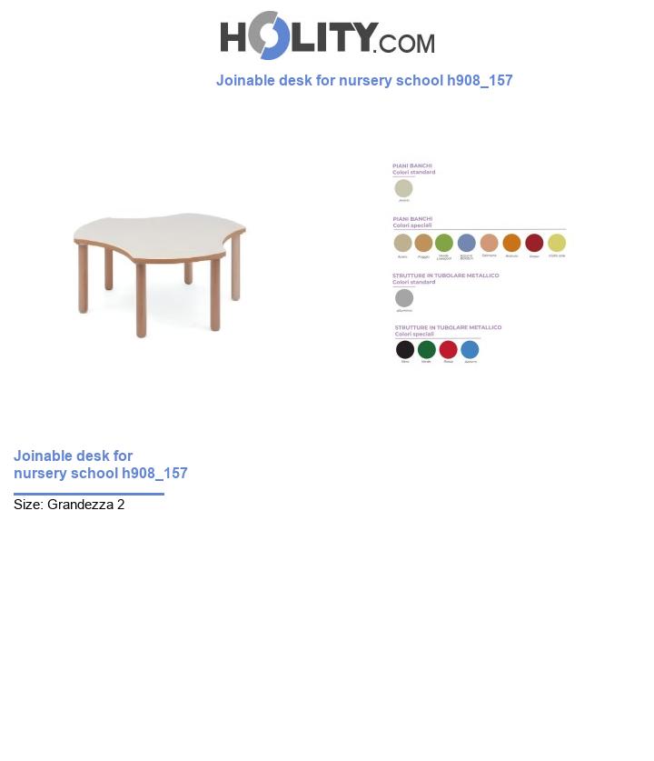 Joinable desk for nursery school h908_157