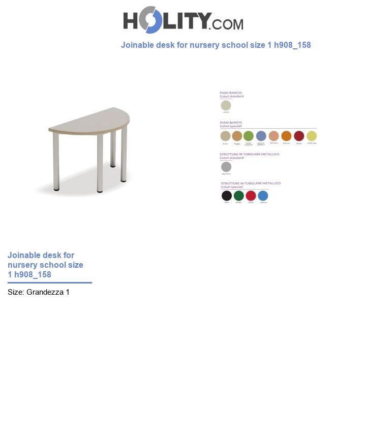 Joinable desk for nursery school size 1 h908_158
