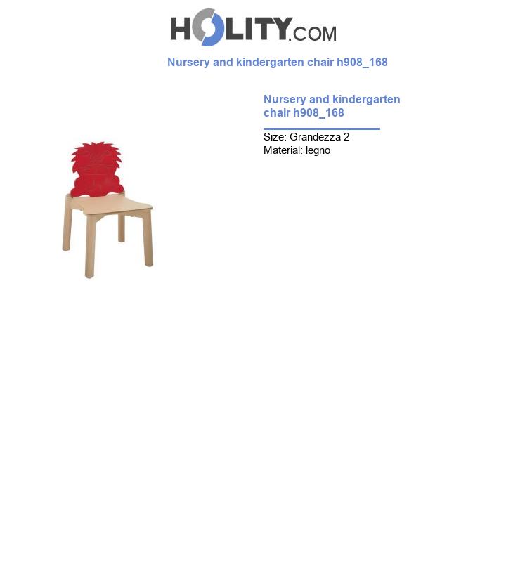 Nursery and kindergarten chair h908_168