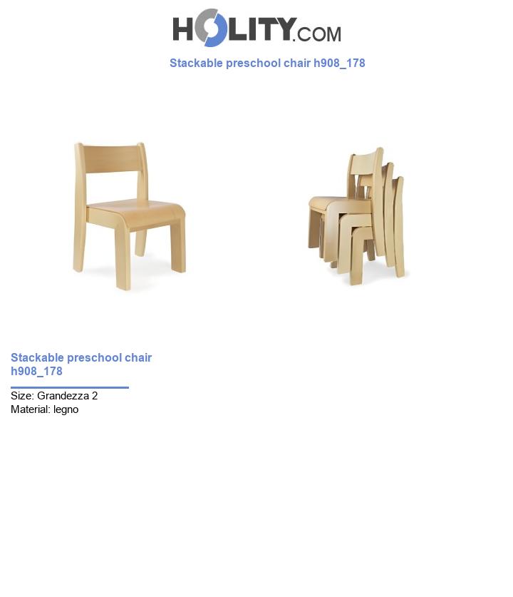 Stackable preschool chair h908_178
