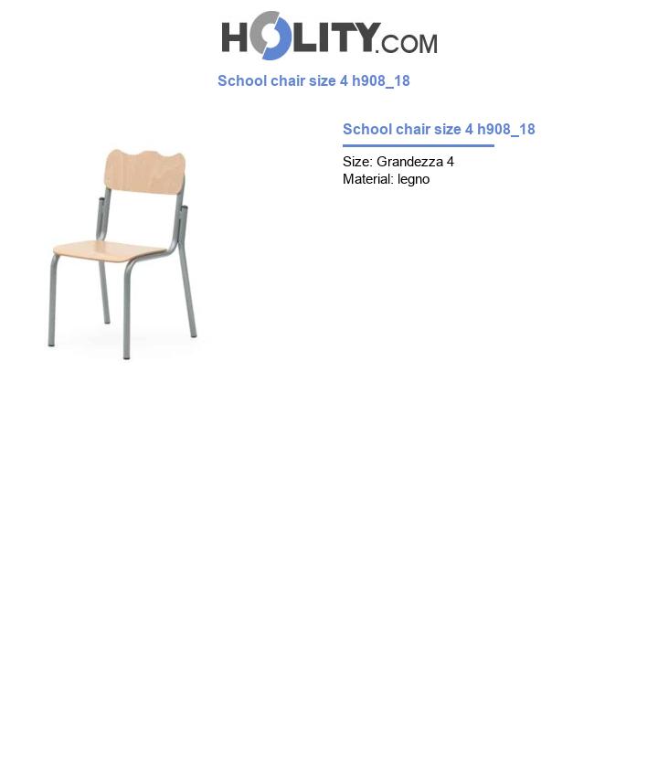 School chair size 4 h908_18