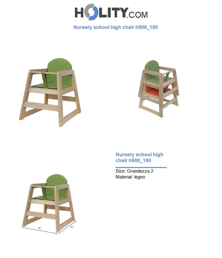 Nursery school high chair h908_180
