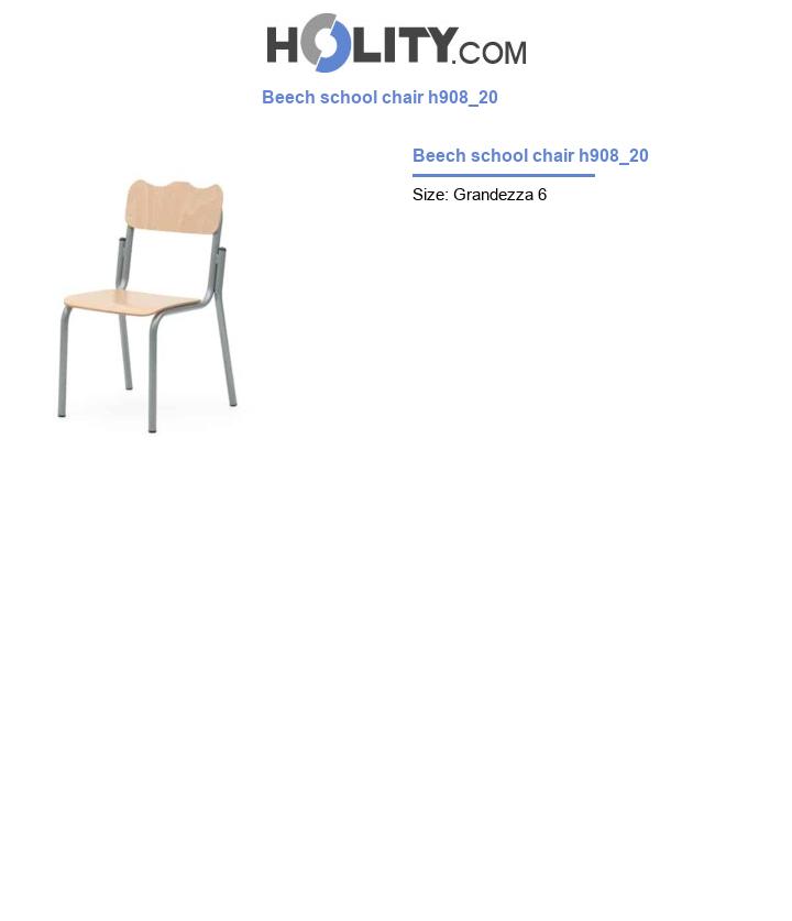 Beech school chair h908_20