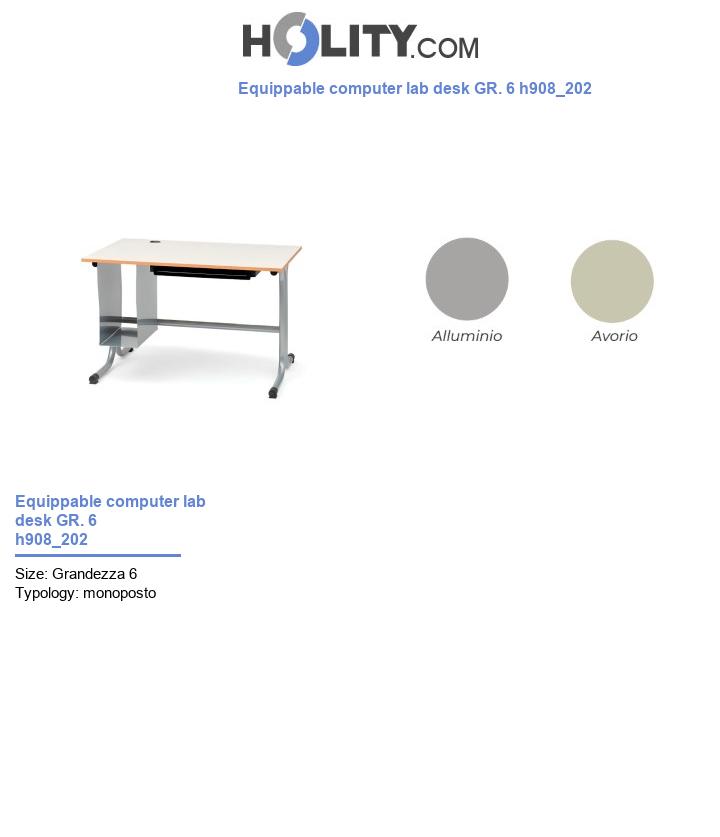 Equippable computer lab desk GR. 6 h908_202