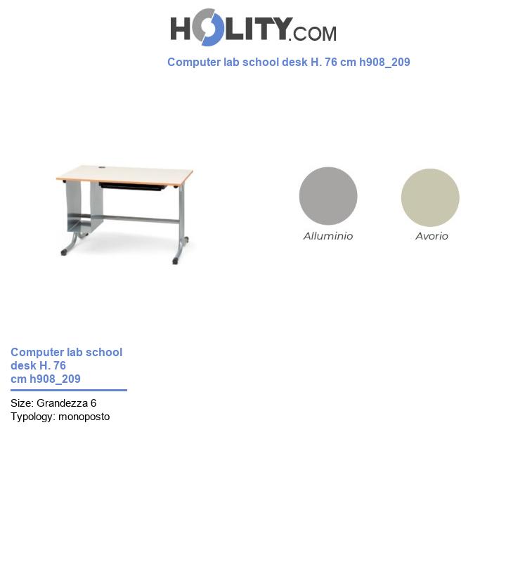 Computer lab school desk H. 76 cm h908_209
