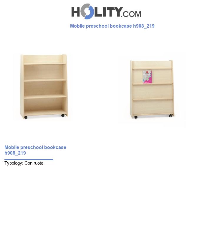 Mobile preschool bookcase h908_219