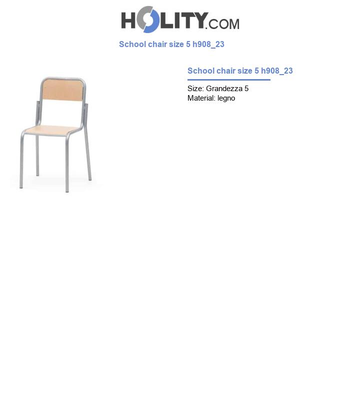 School chair size 5 h908_23