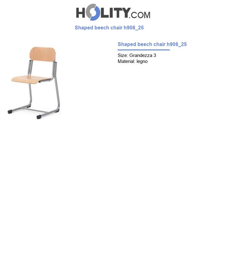 Shaped beech chair h908_25