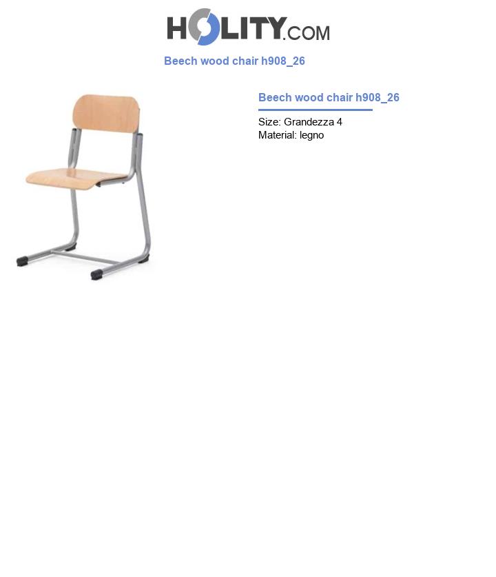 Beech wood chair h908_26