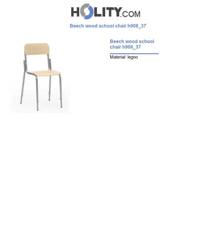 Beech wood school chair h908_37